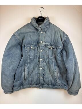 Balenciaga Padded Oversized Denim Jacket